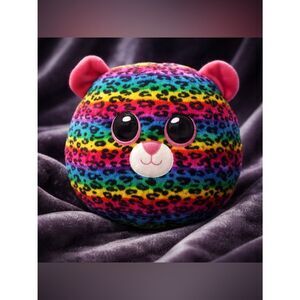 EUC TY Squish-a-boo DOTTY The Rainbow Leopard